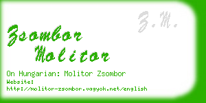 zsombor molitor business card